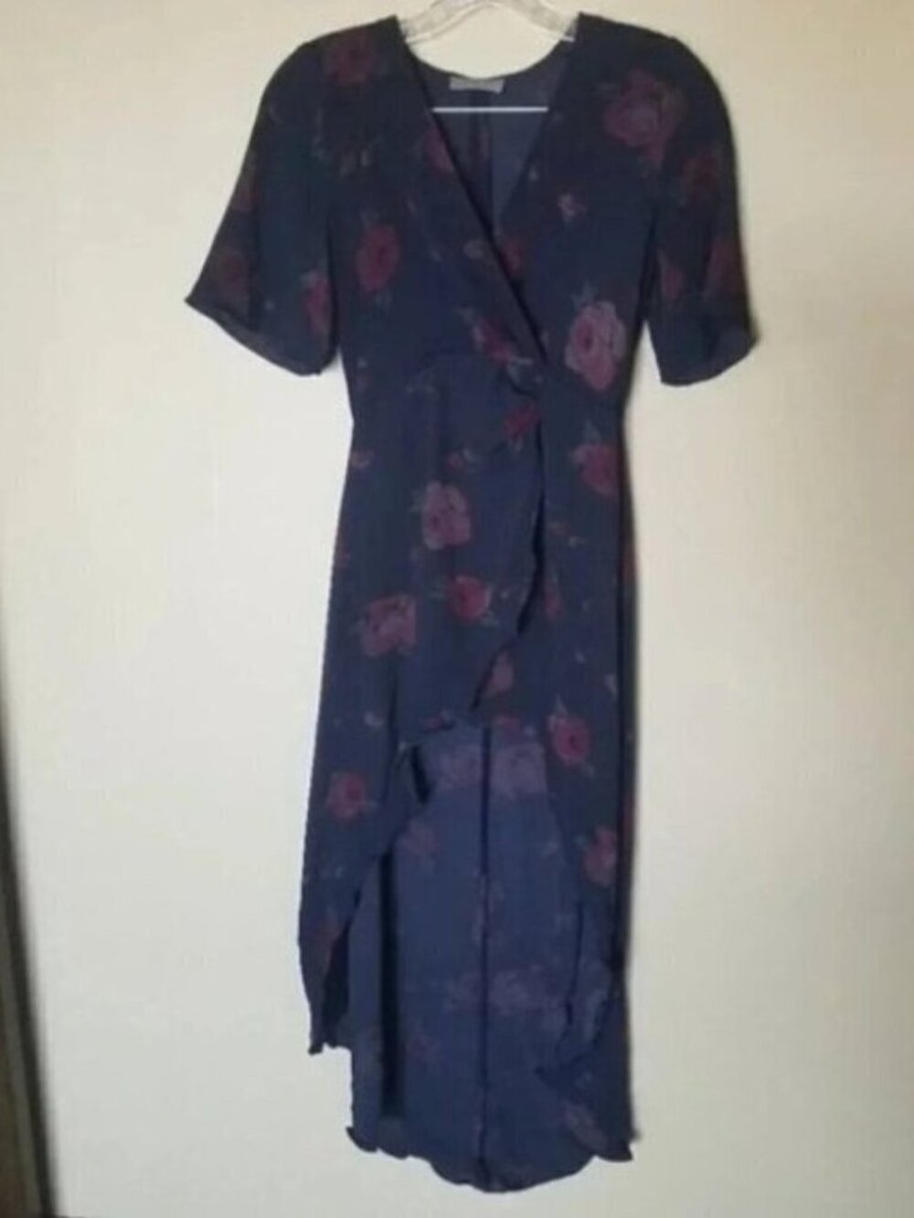 Aritzia Babaton Floral Faux Wrap Dress 00